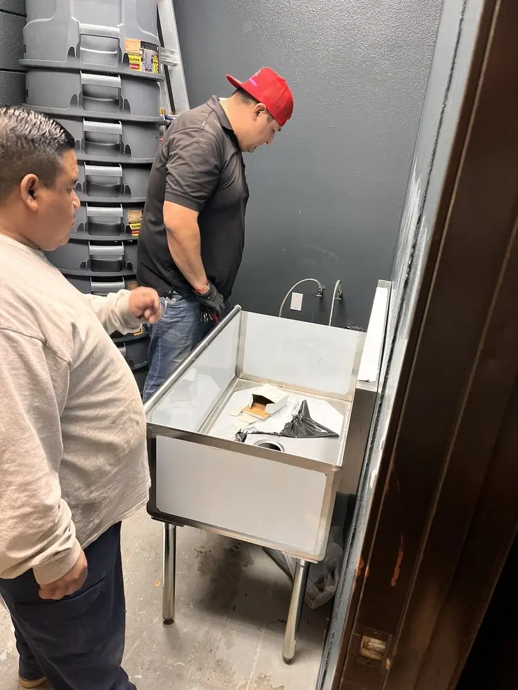 Commercial plumbing and sink installation in West Springs
